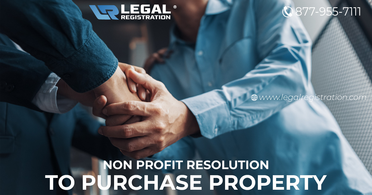 Non Profit Resolution to Purchase Property