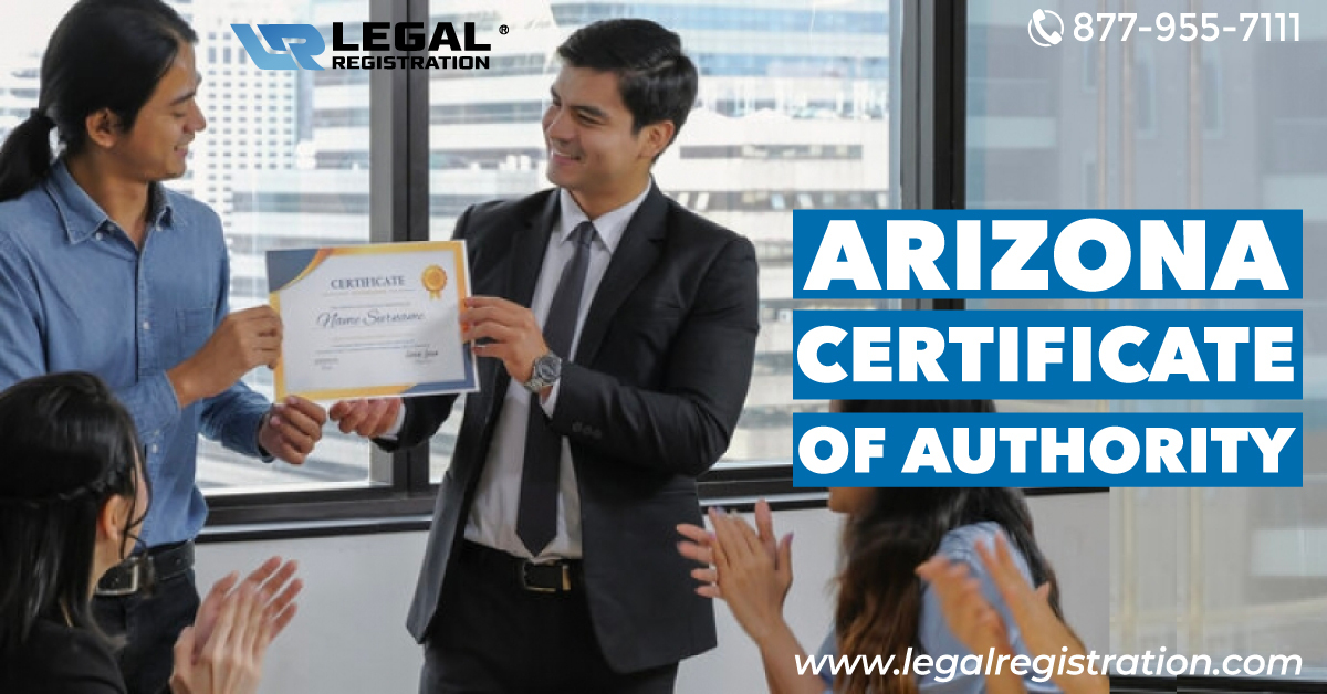 Arizona Certificate of Authority