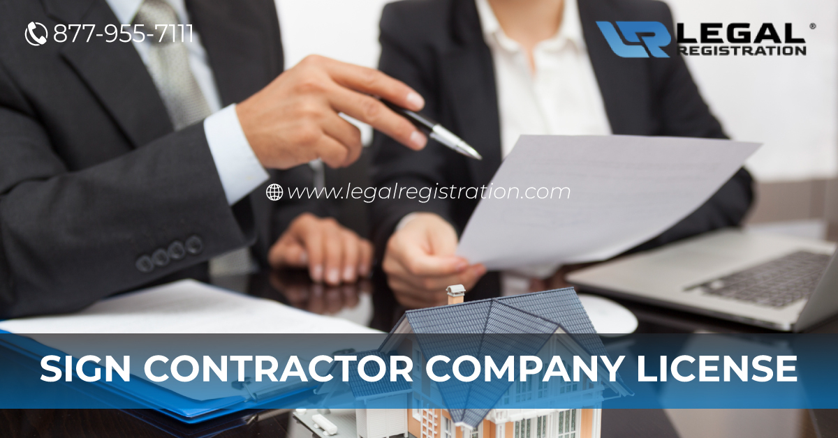 Sign Contractor Company License